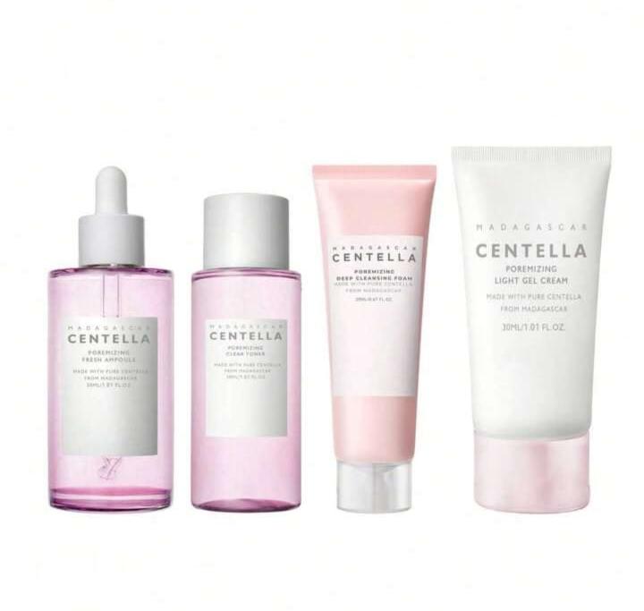 SmoothSkin Pink Centella Kit(4 piece kit fully size)