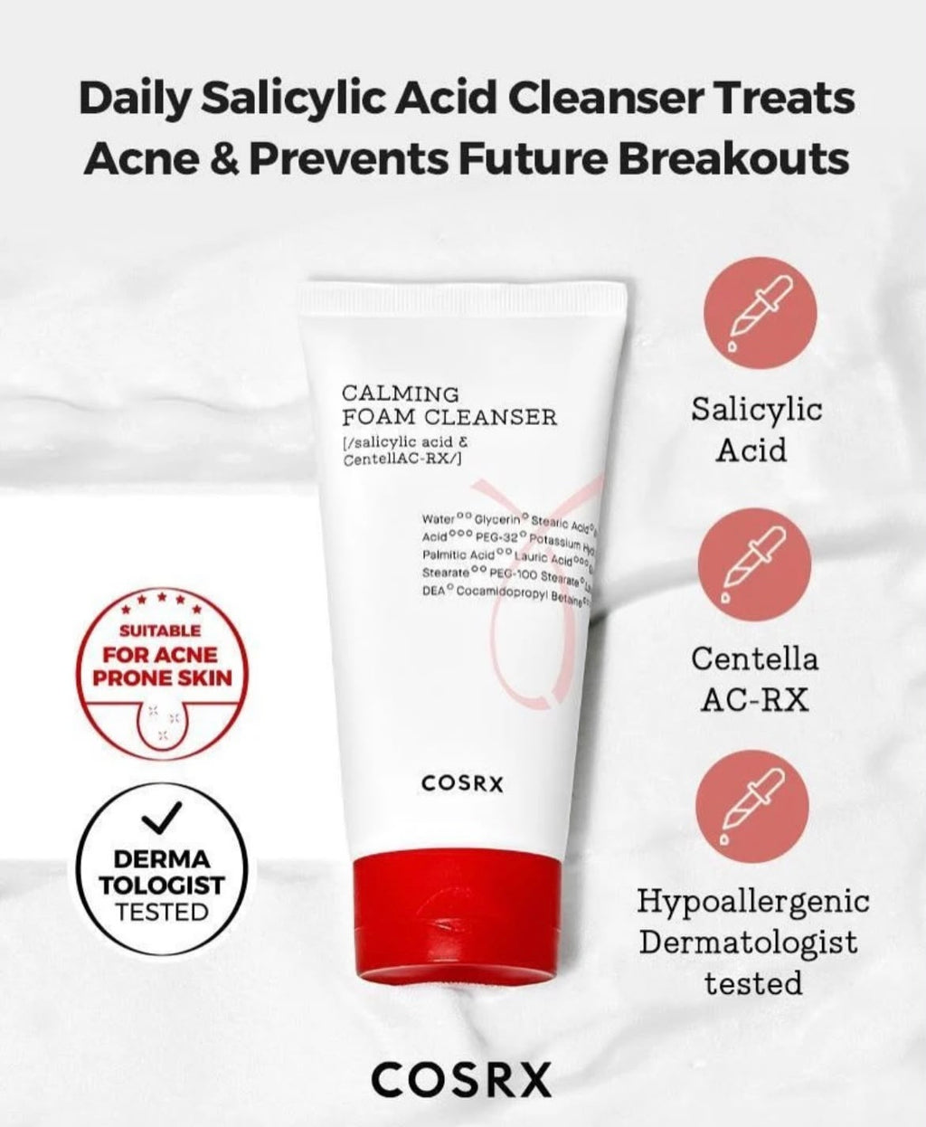 COSRX AC Collection Calming Foam Cleanser 150ml