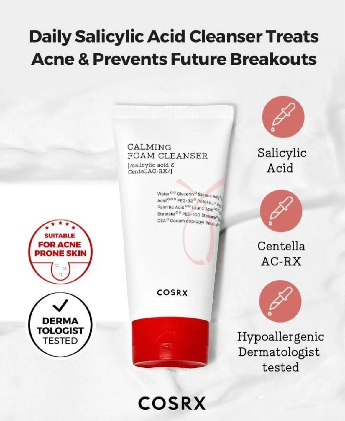 COSRX AC Collection Calming Foam Cleanser 150ml