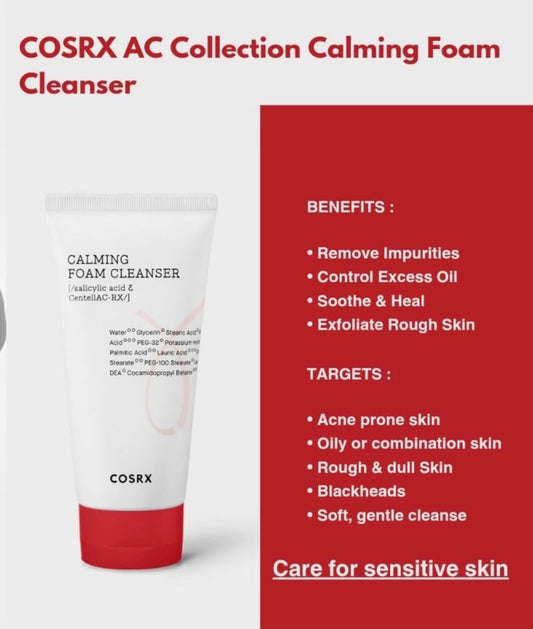 COSRX AC Collection Calming Foam Cleanser 150ml