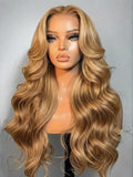 Body Wave Lace Front Wig human blend wig